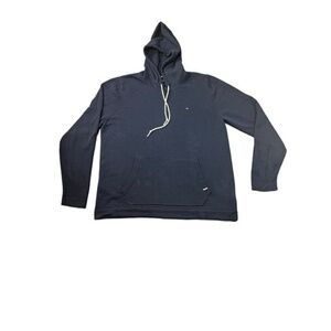 Tommy Hilfiger Men's Sweater Hoodie Front Pocket Navy‎ Blue Size XL